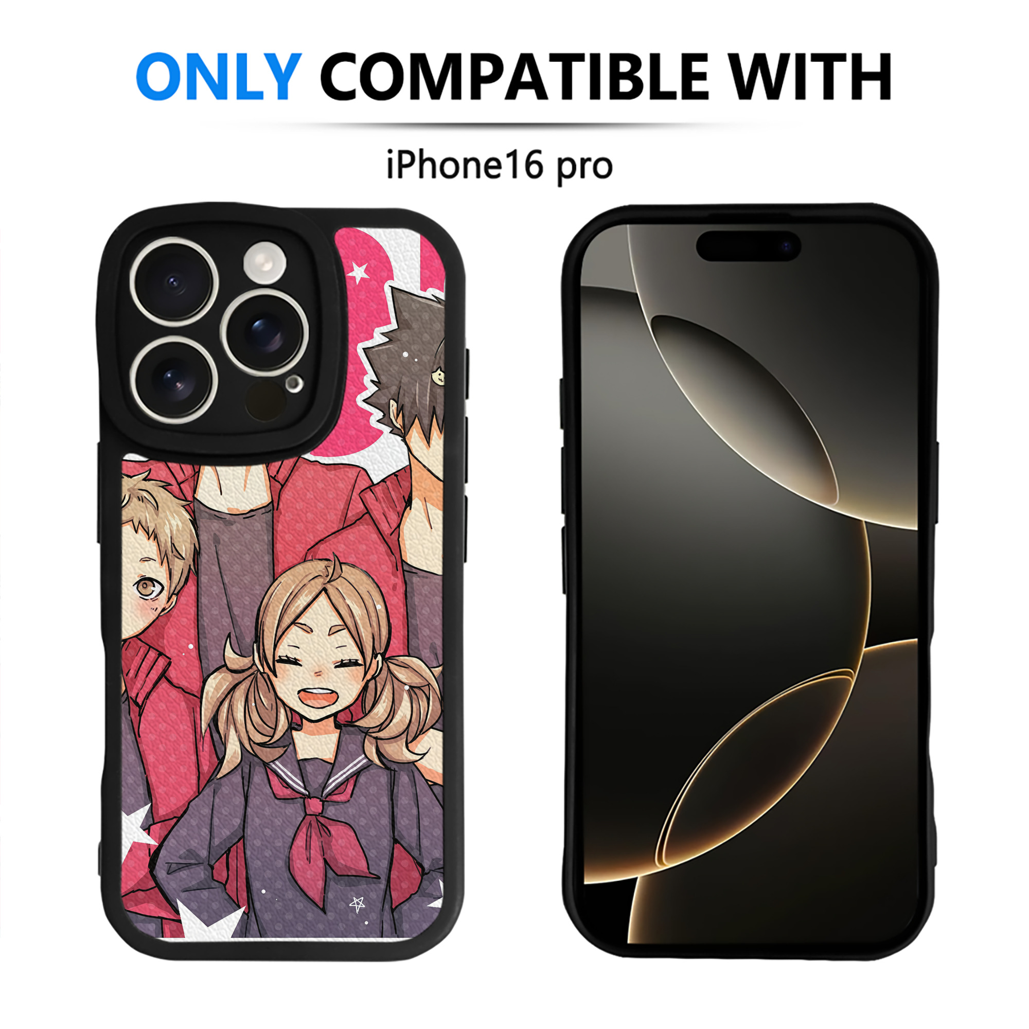 （画像用） ハイキュー!! Haikyu!! 【iPhone 16シリーズ対応】シリコンスマホケース（レザー調） 材質：シリコン